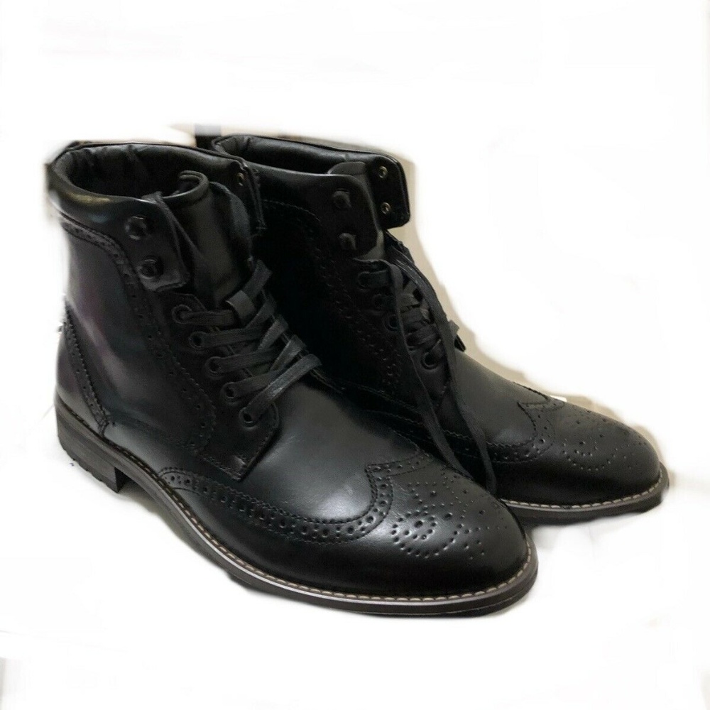 Vincent Cavallo Men's Combat Wingtip Dress Boot9.5